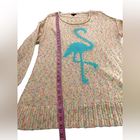 Torrid Flamingo Knit Crew Neck Sweater Multicolor color Size 0X - Picture 11 of 11
